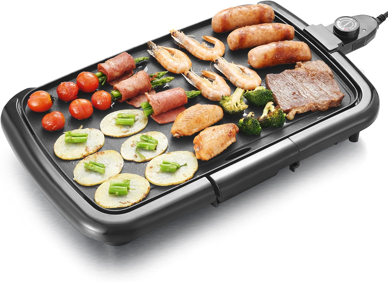 AEWHALE Electric Pancake Griddle Nonstick Griddle Countertop Gill, 18