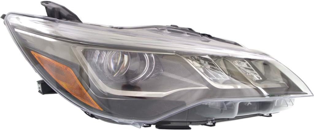 For Toyota Camry Headlight 2015 2016 2017 Passenger Side DOT Certified TO2503229 | 81110-06C80 | XSE | LED | Black Housing