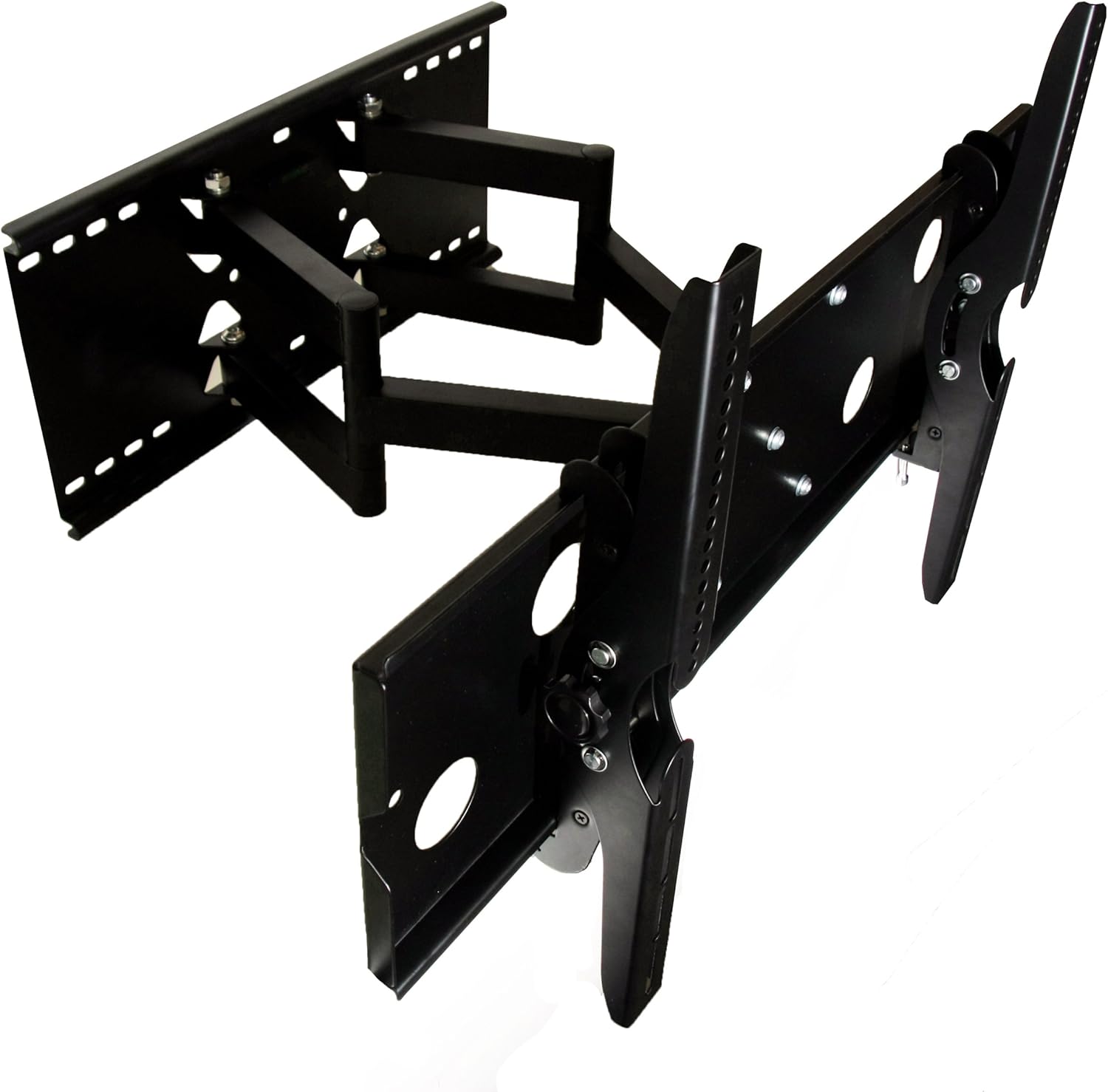 Mount-It! Heavy Duty Articulating TV Wall Mount | Dual Arm Full Motion TV Bracket For Large Screens | Fits VESA 750x450 mm, 175 Lbs Capacity Pack of 2