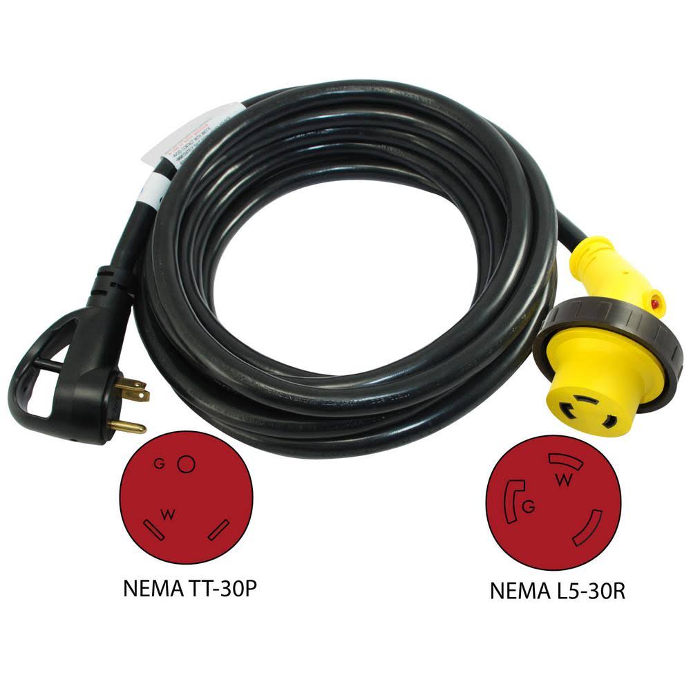 Conntek 15350-LA6 iSi RV 30 Amp Detachable Power Supply Cord, 50&