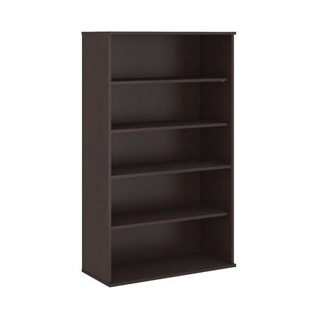 BK6636MR Bush Business Furniture Bookcase u0026 Door Kits 108 lbs Weight Capacity Durable Laminate Over Engineered Wood 66 H 5 A