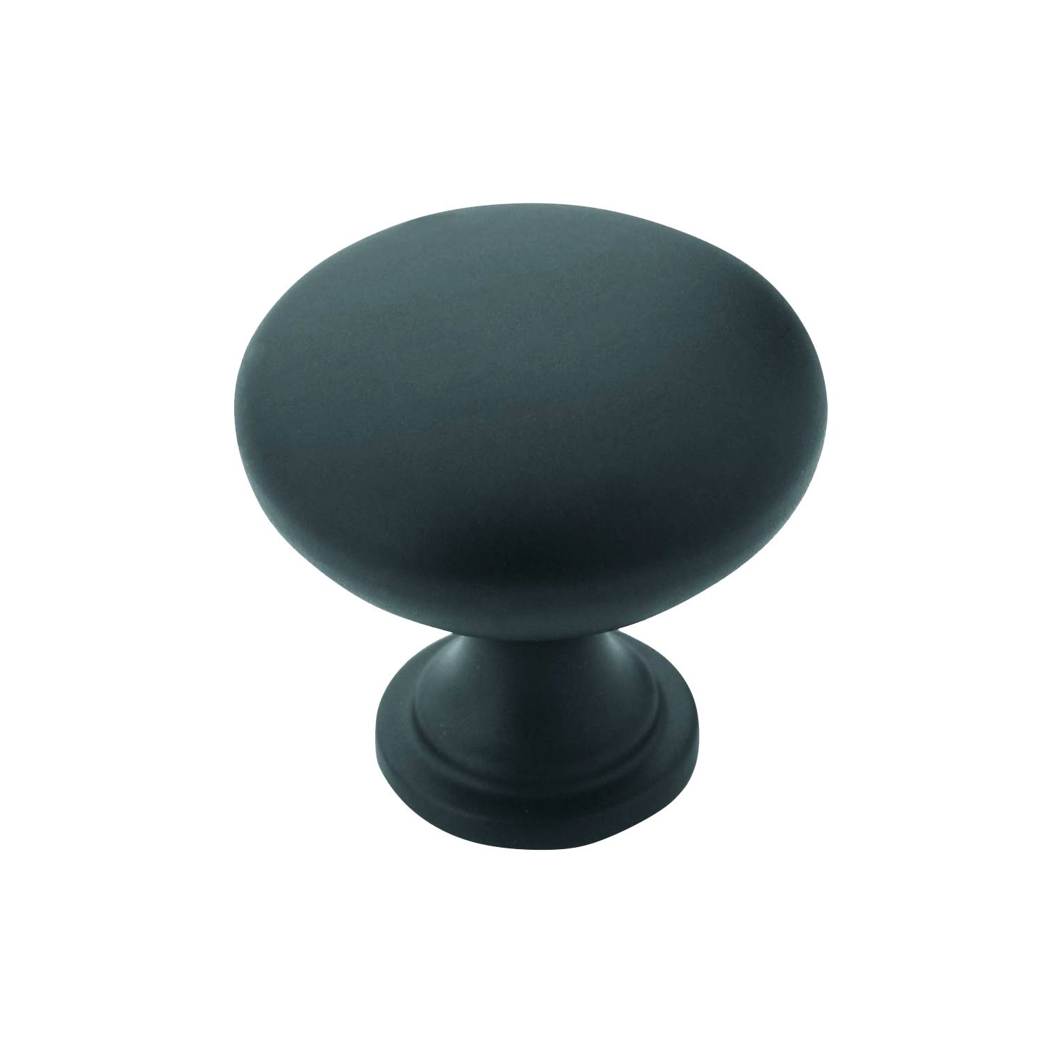 Amerock Bp53005-fb Flat Black Cabinet Hardware Knob 1-3/16 inch Diameter