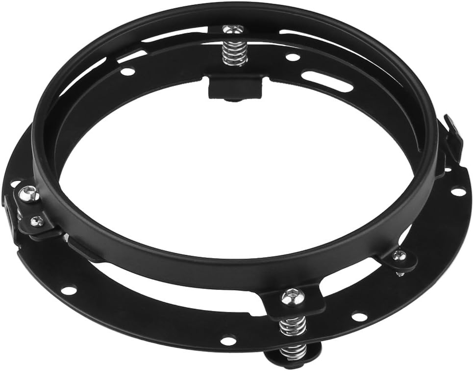 SUNPIE 7 inch Chrome Round Headlight Ring Mounting Bracket for H arley Motorcycle Headlight Mount