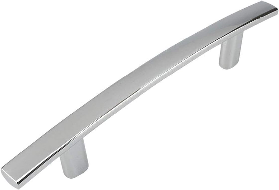10 Pack - Cosmas 2363-96CH Polished Chrome Subtle Arch Cabinet Hardware Handle Pull - 3-3/4