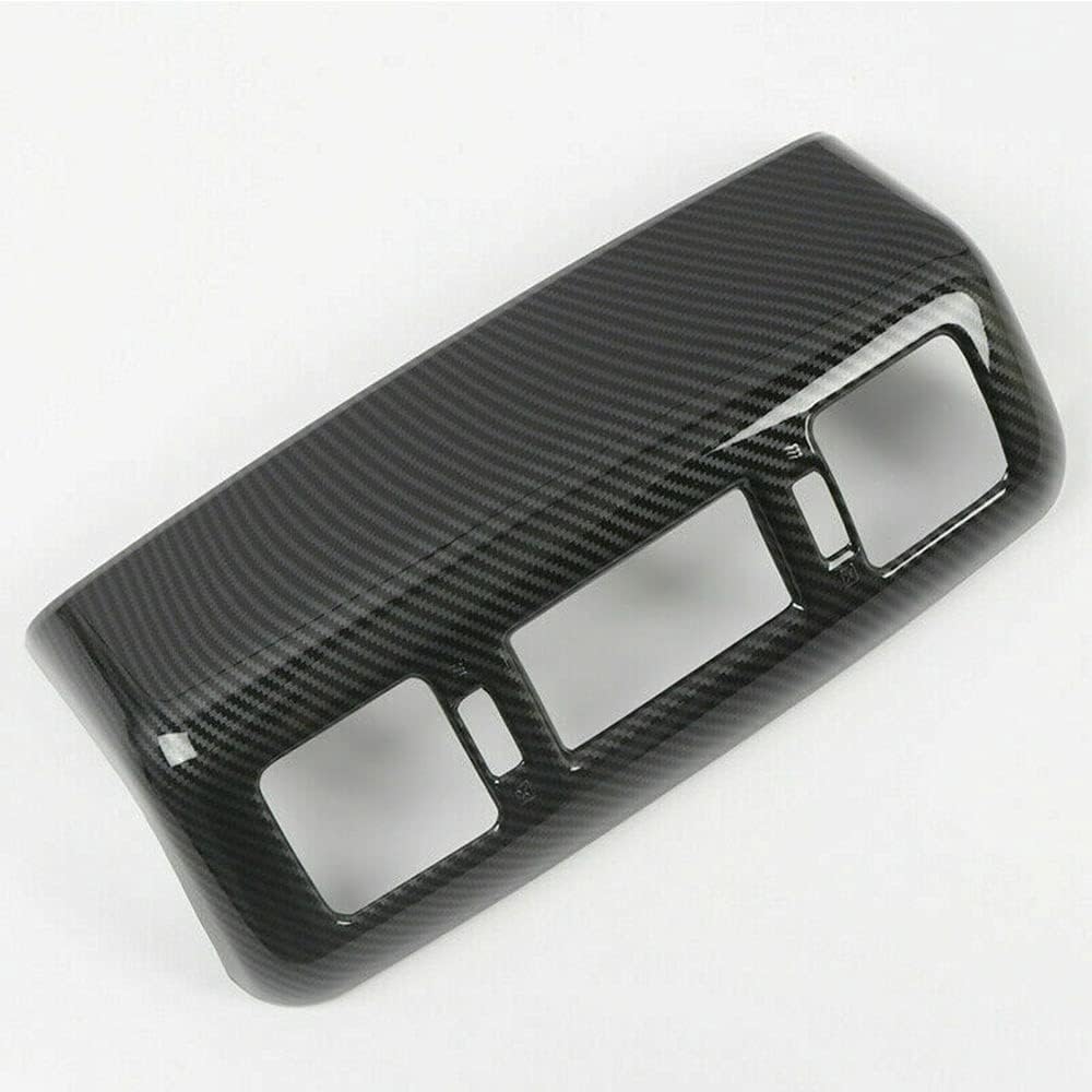 SZFKACCESS for Toyota Tundra 2014 2015 2016 2017 2018 2019 2020 2021 Carbon Fiber Inner Armrest Rear Air Vent Cover Trim