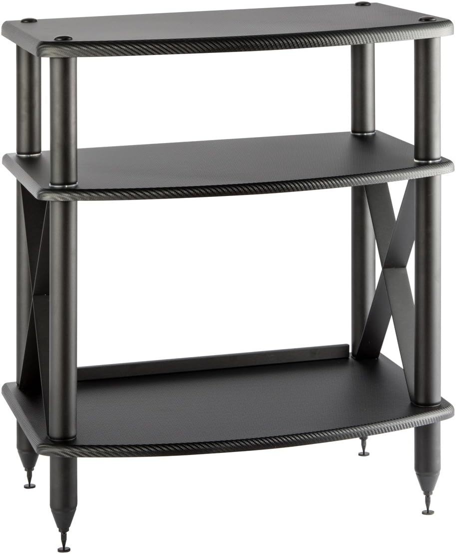 Pangea Audio Vulcan TT Turntable Stand with Vinyl Record Storage (Black)