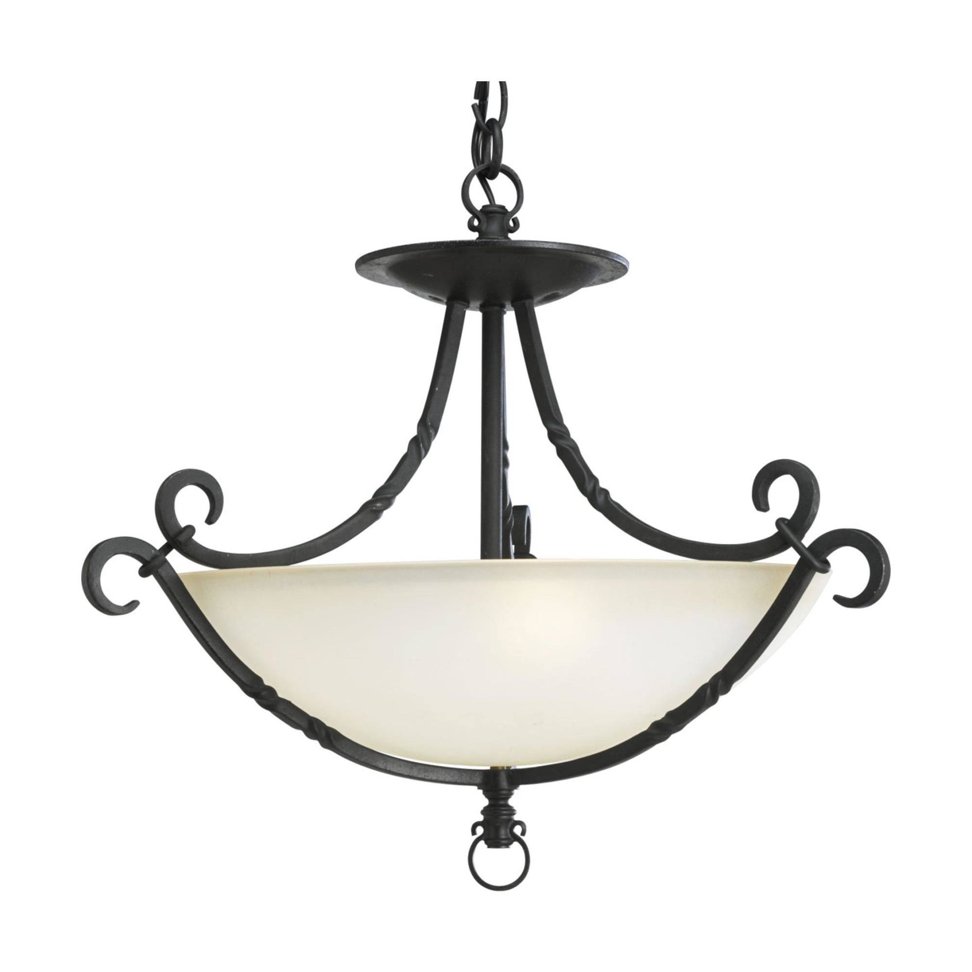 Progress Lighting P3839-80 Santiago Forged Black Ceiling Light