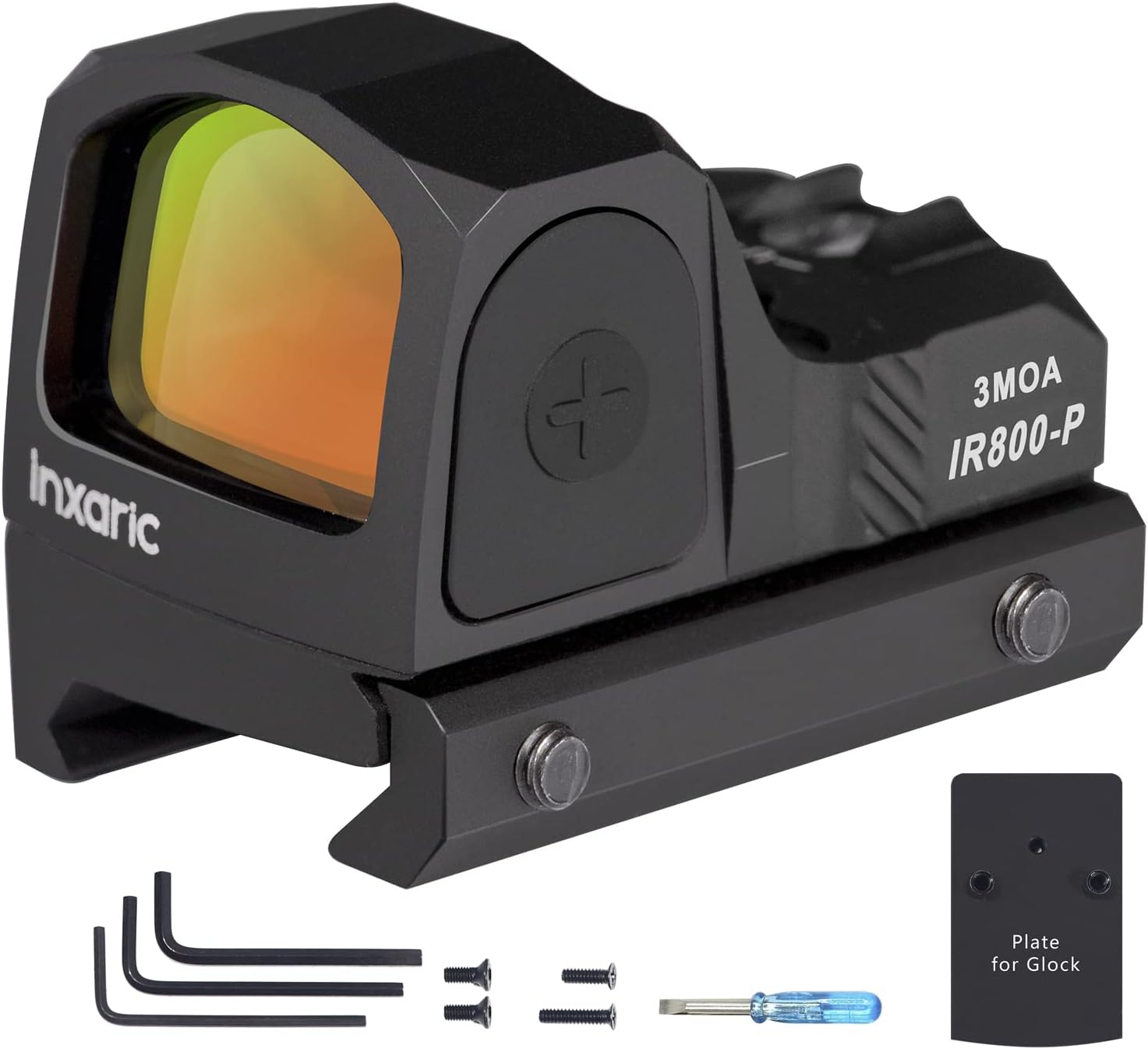 Red Dot Sight, 3 MOA Red Dot Scope, Multi Coated Red Dot Optics, Adjustable Brightness Scope Optic, Compact Reflex Sight with Picatiinny Rail Mounts，Water Resistant & Shockproof Pack of 2