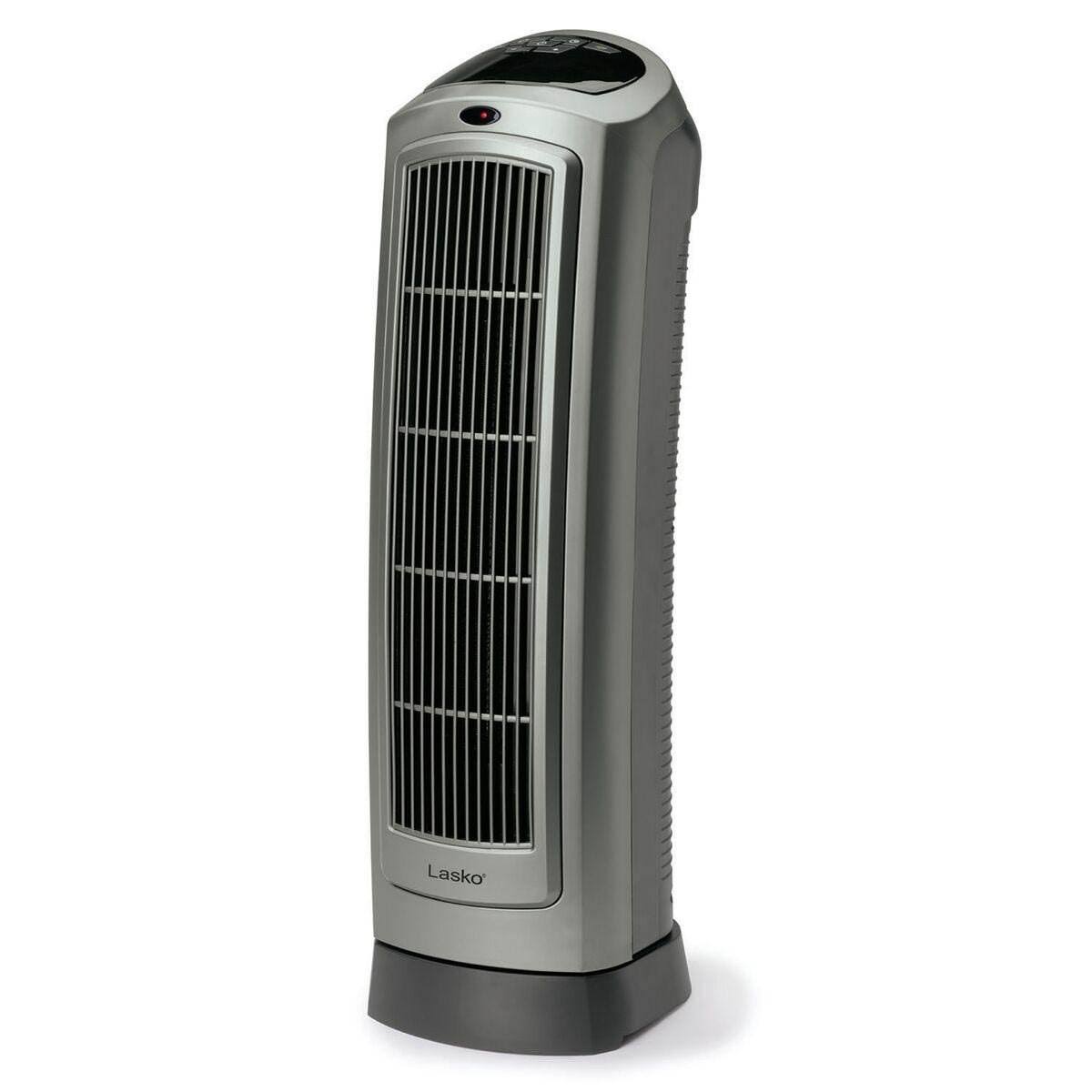 Lasko 1500W Portable Oscillating Ceramic Heater Tower w/ Digital Display 4 Pack