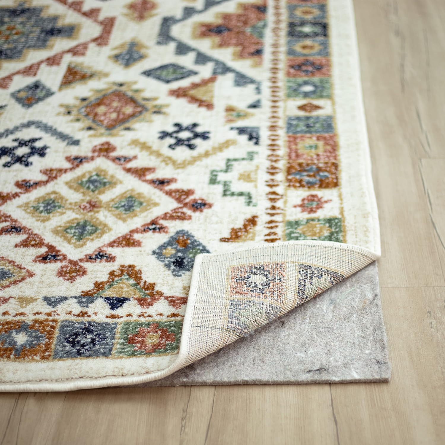 Mohawk Home Ultra Premium All Surface Grey Felt Rug Pad, 3/8