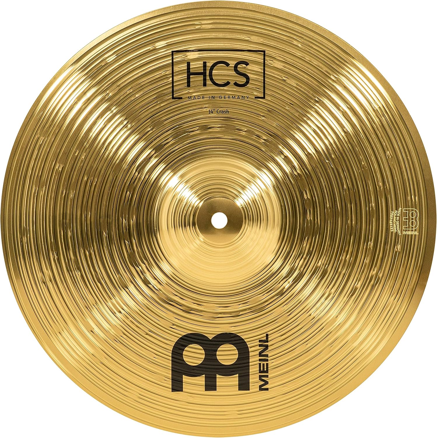 Meinl Cymbals 14” Crash Cymbal – HCS Traditional Finish Brass for Drum Set Use, Made In Germany, 2-YEAR WARRANTY (HCS14C) Pack of 2