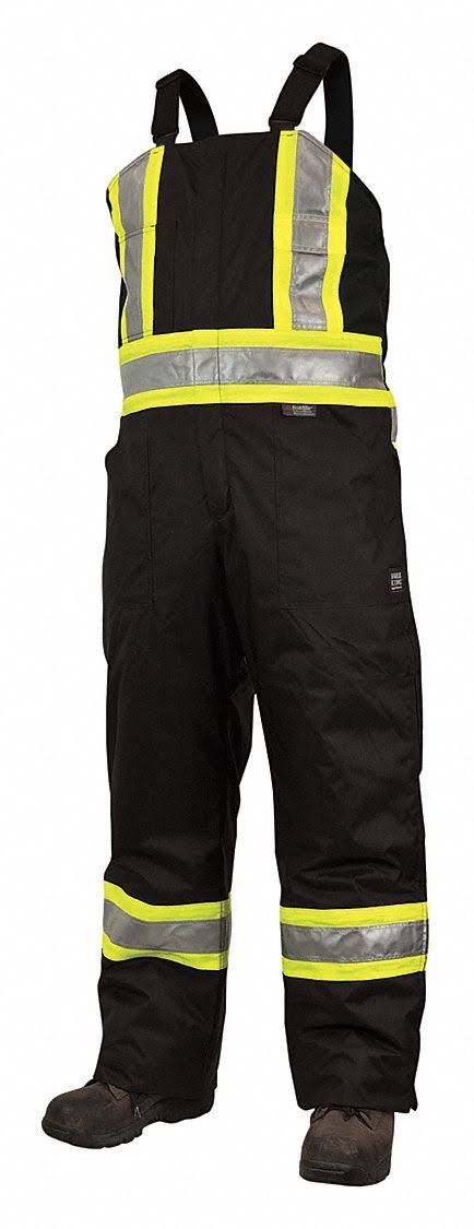 Work King Black Lined Safety Overall