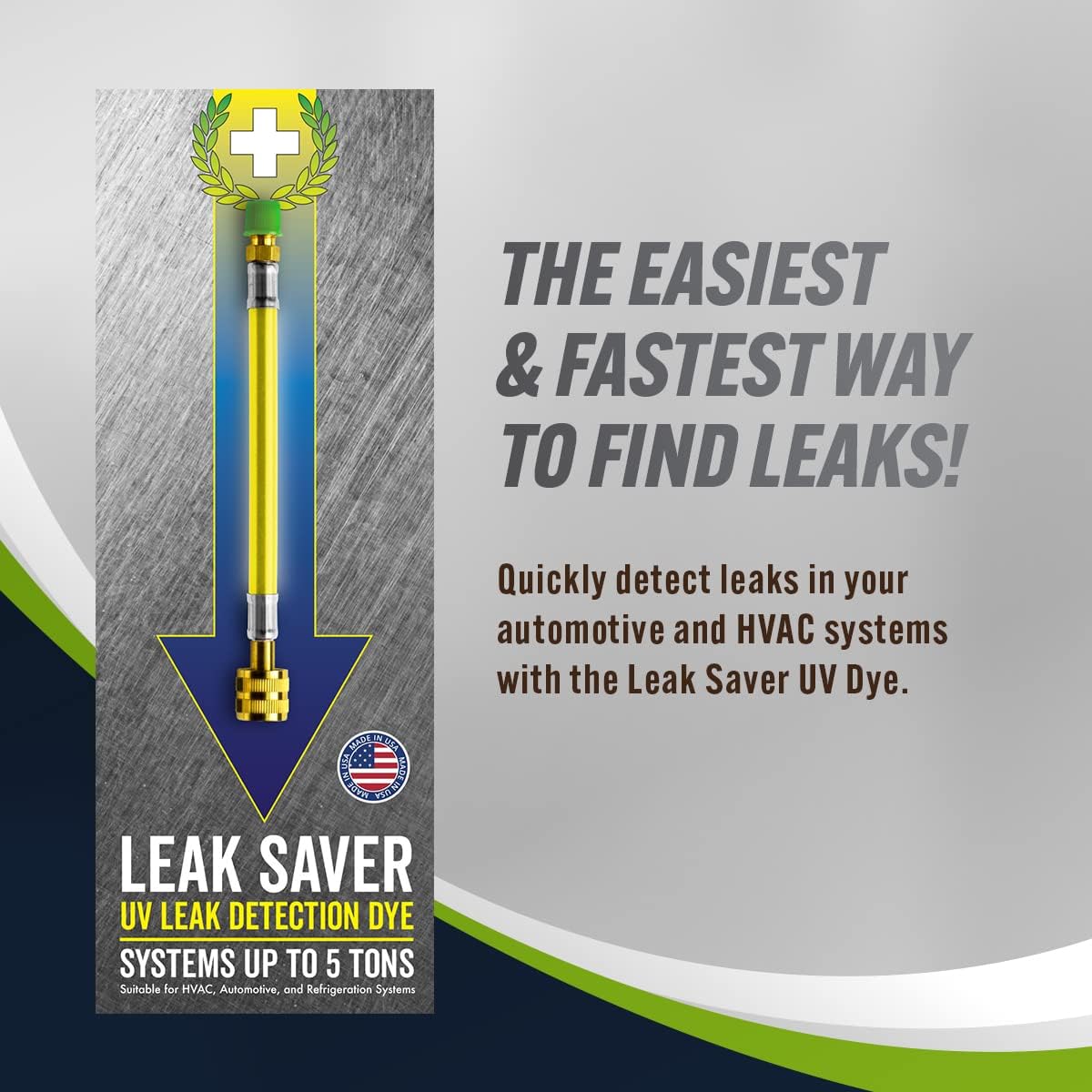 Leak Saver Direct Inject UV Dye for Refrigerant Leak Detection - 3 Pack - UV Dye Only (No Leak Sealant)