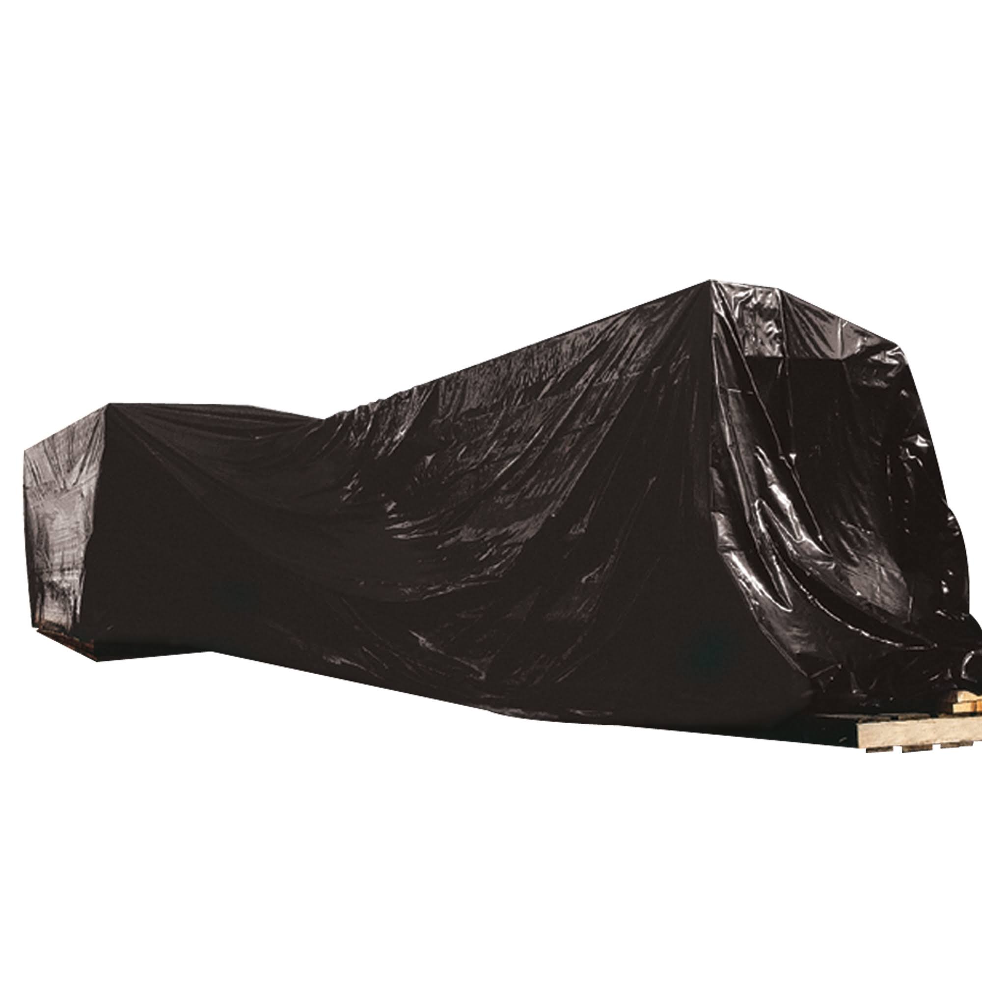 12' x 100' 4 Mil Black Poly Sheeting CF412B