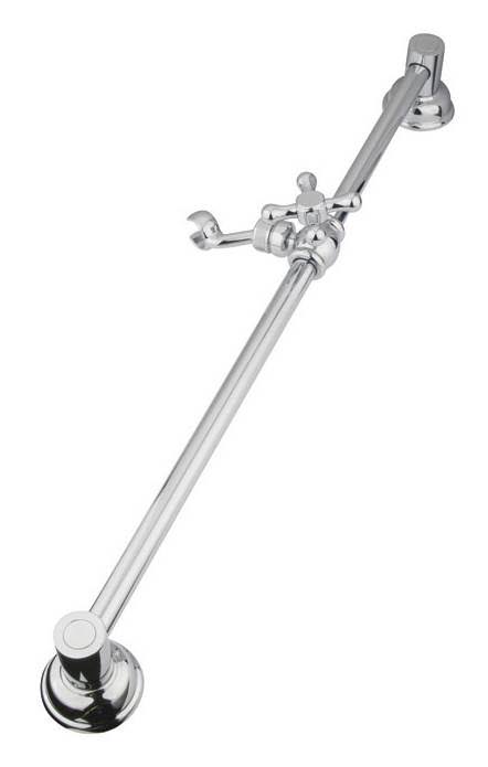 Kingston Brass KSX3521SG Made to Match Chrome 24x22 Shower Slide Bar with Adjustable Bracket