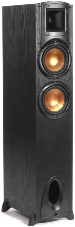 Klipsch Synergy Black Label F-200 Floorstanding Speaker with Proprietary Horn Technology, Dual 6.5” High-Output Woofers, with Room-Filling Sound in Black
