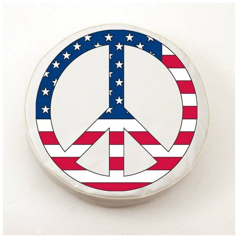 Holland Bar Stool USA Peace Sign Tire Cover