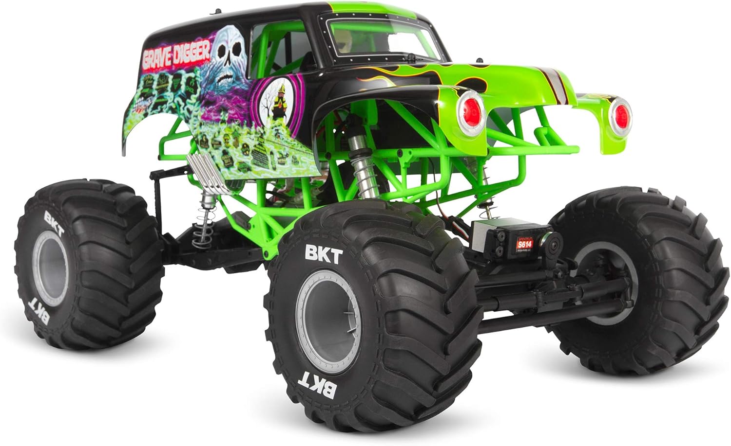 Axial SMT10 Grave Digger RC Monster Truck RTR with 2.4GHz Radio Transmitter System (Battery and Charger Not Included): 1/10 Scale AXI03019, Black & Green