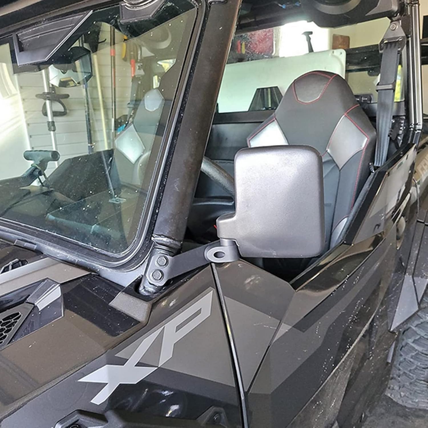 UNIGT Convex Side View Mirror Compatible with 2016-2022 Polaris General 1000 EPS Rear Sideview Mirrors to Pro-Fit Cage Factory Mount