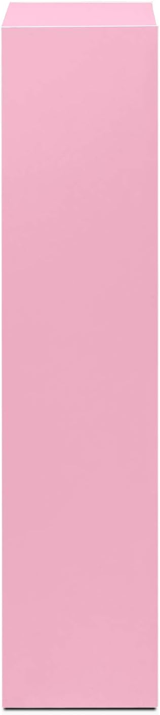 Furinno 7-Cube Reversible Open Shelf, White/Pink 11048WH/PI Pack of 2