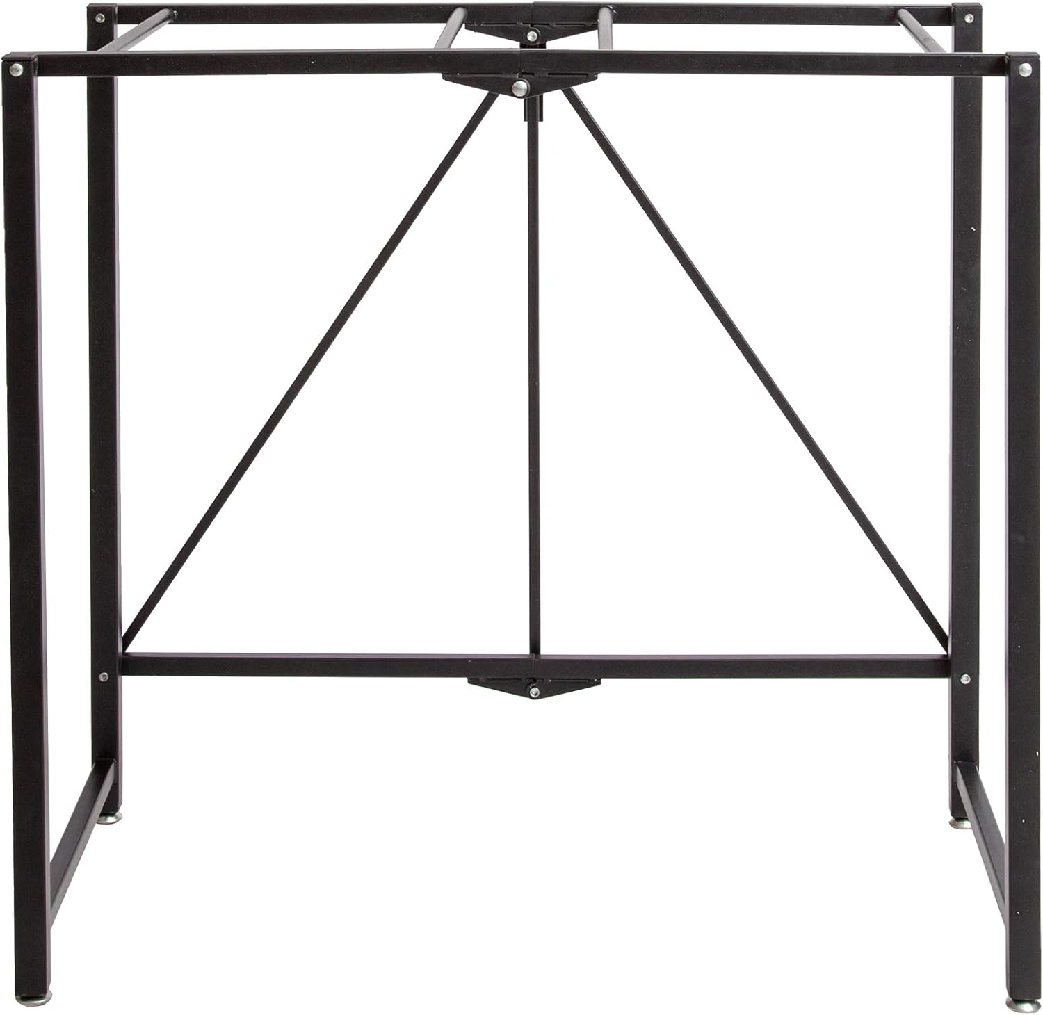 Origami Folding Computer Desk for Office Study Students Bedroom Home Gaming and Craft | Space Saving Foldable Design, Fits Dual Monitors and Laptop, Collapsible, No Assembly Required | (Wood, Medium)