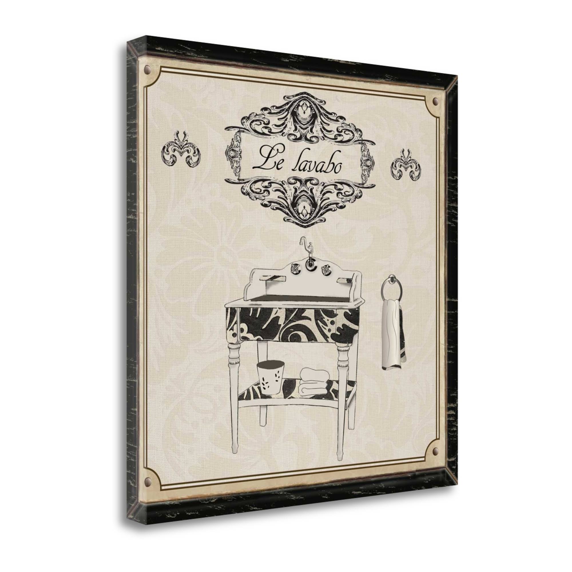 Tangletown Fine Art Le Lavabo - Black and Cream by Piper Ballantyne