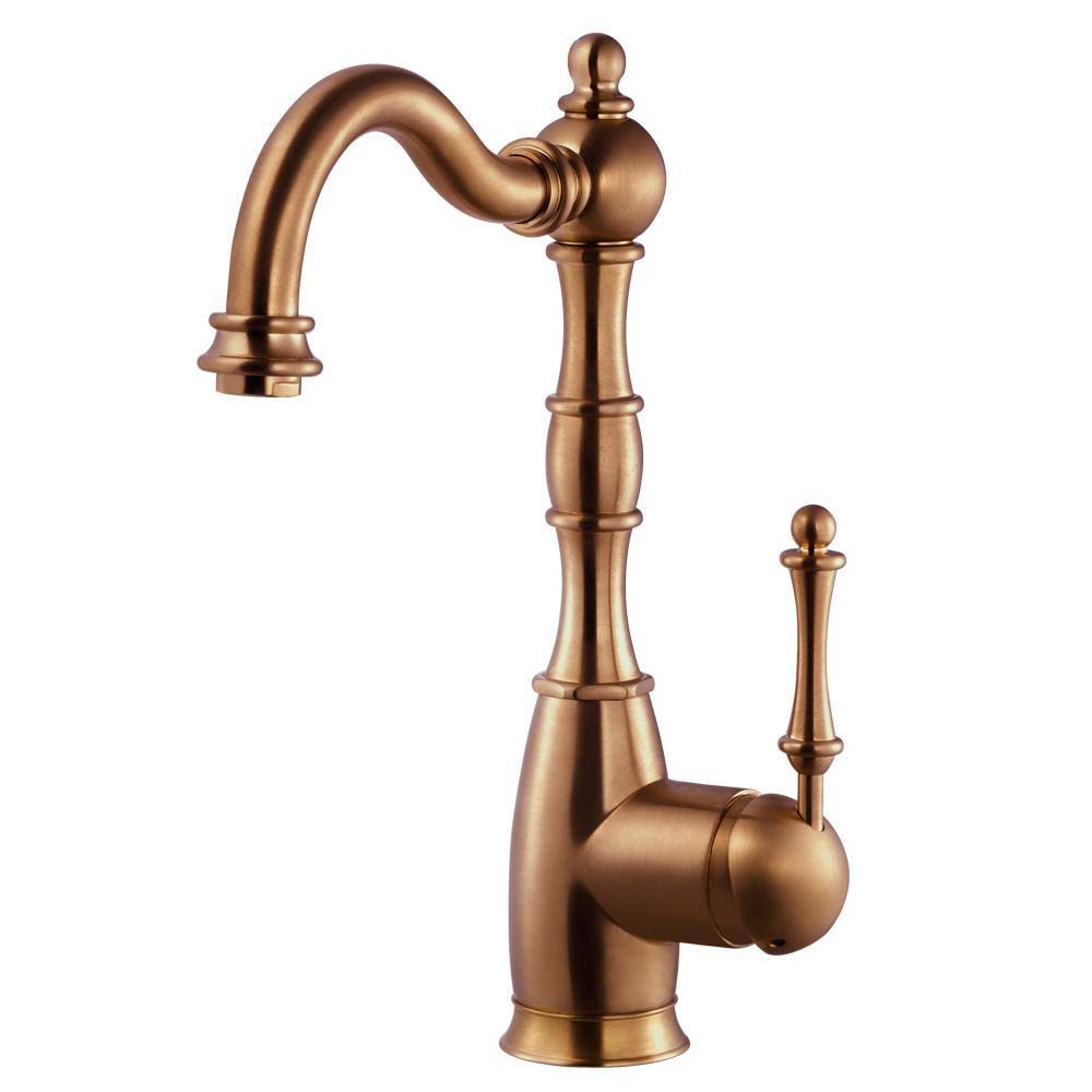 Houzer Regal Traditional Kitchen Faucet with CeraDox Technology, Antique Copper (regba-160-ac)