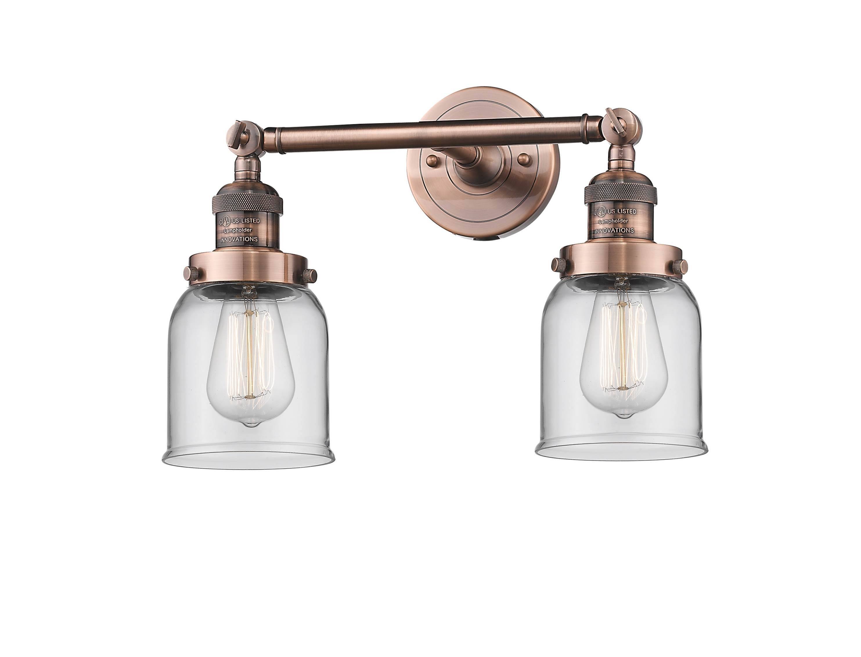 Innovations Lighting-Small Bell 2 Light Bath Vanity Light-208-AC-G52