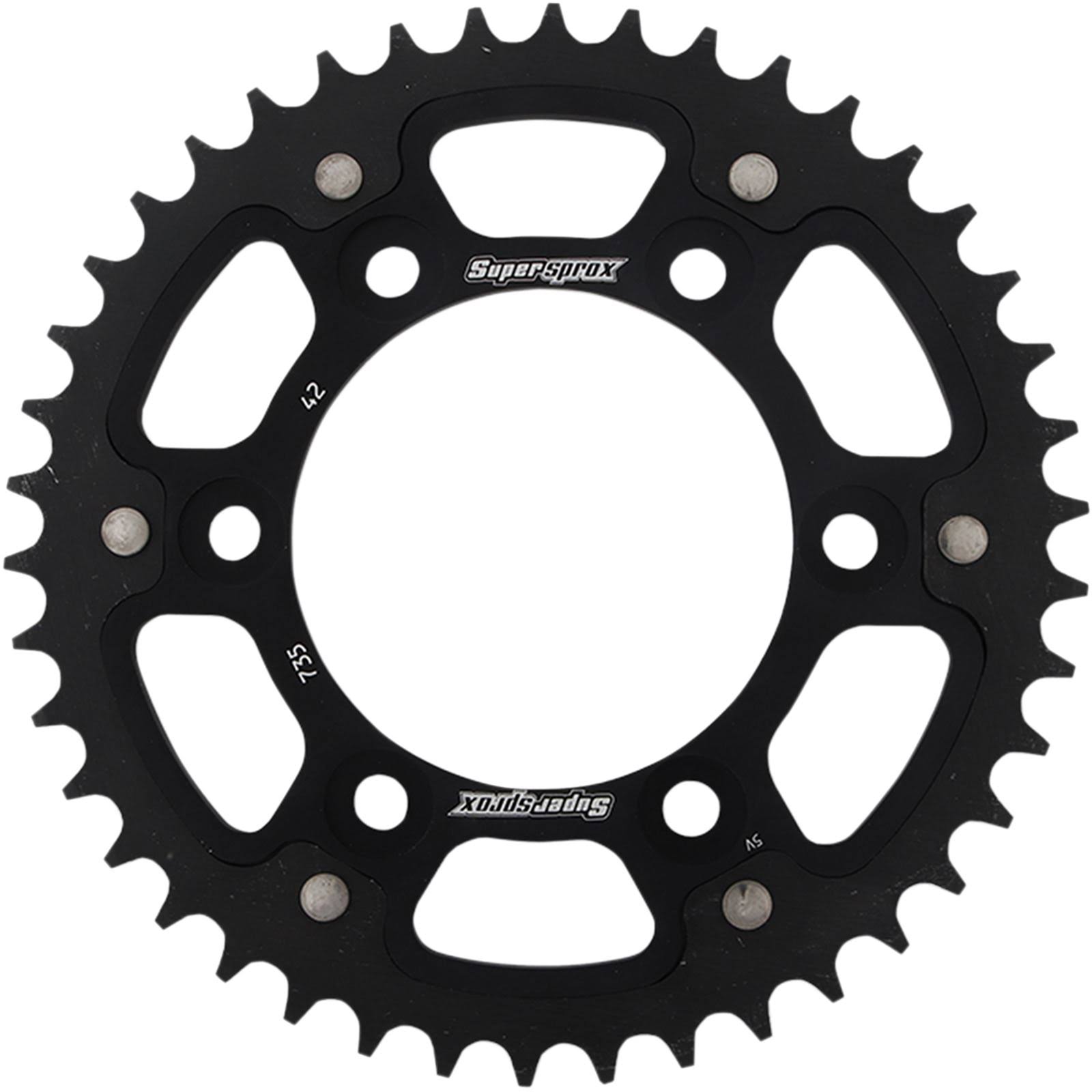 Supersprox RST-735-42-BLK Stealth Rear Sprocket - 42T - Black