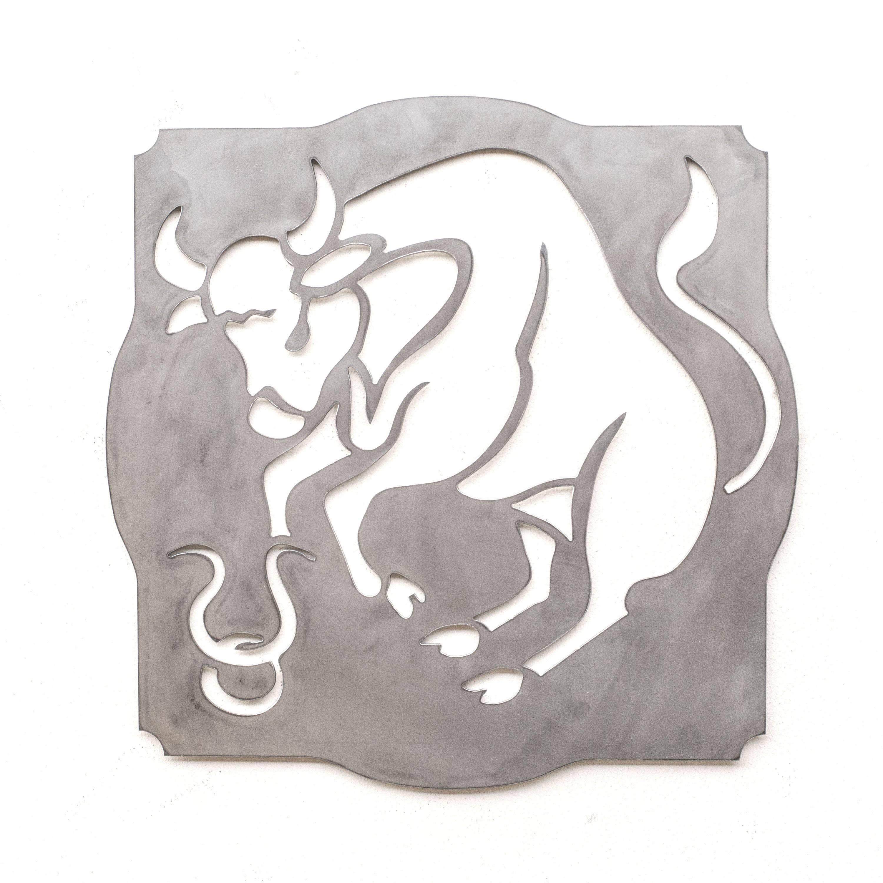 Zodiac - Taurus - Metal Cut Sign 15x15in