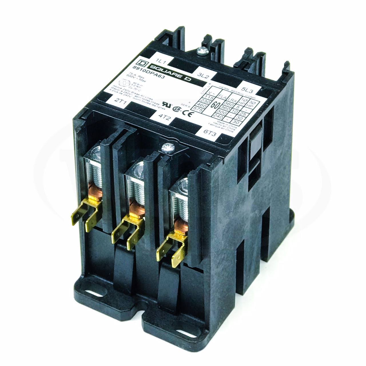 8910DPA63V02 - Square D Definite Purpose Contactor