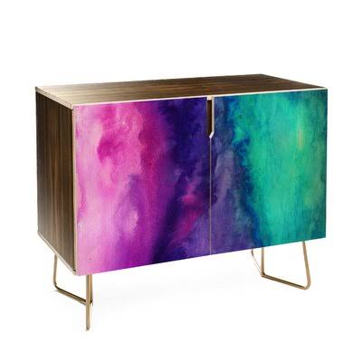 Adrian The Sound Credenza 2 Door Accent Cabinet Gold Flamingo Teen