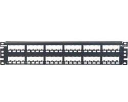 Panduit Mini-Com Modular Patch Panel 48 Port All Metal Black Cp48bl