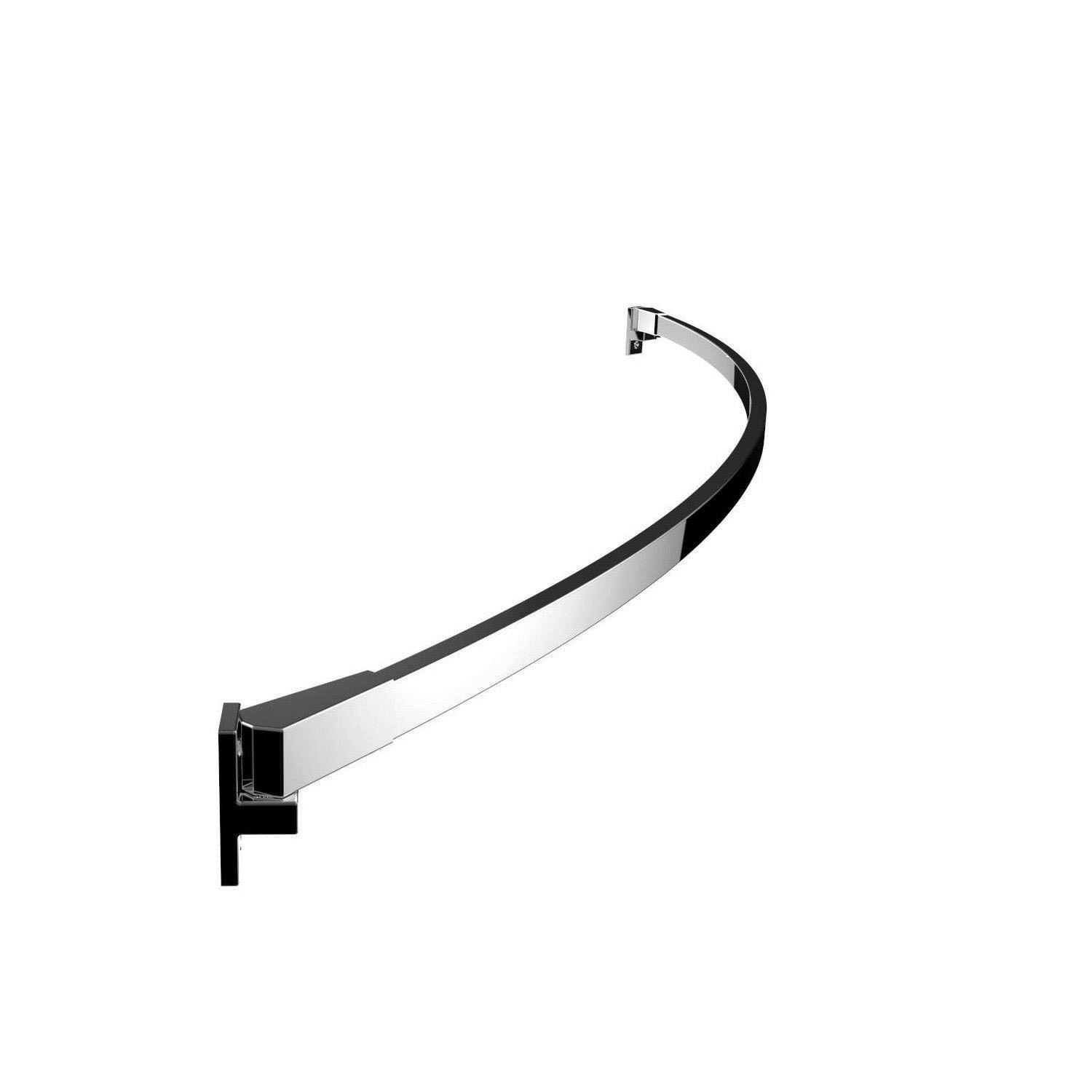 Preferred Bath Accessories 112-5SS Curved Shower Rod, 5-Feet, Polished Chrome