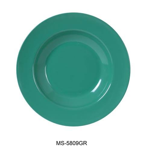 Yanco MS-5809GR Mile Stone Pasta Bowl, 13 oz. Melamine Green, Pack of 24