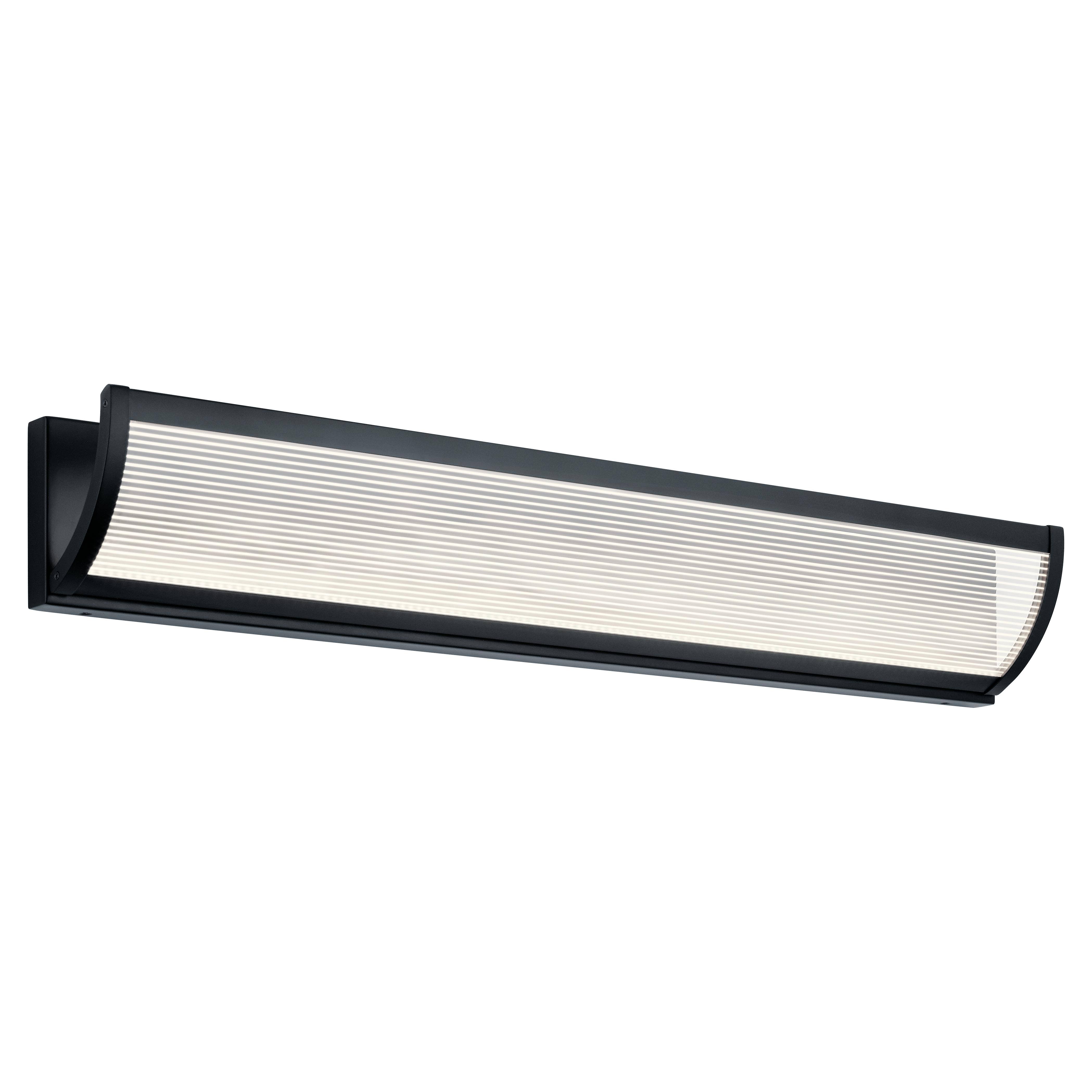Elan Roone 34-Inch LED Linear Bath Light Matte Black 85051MBK