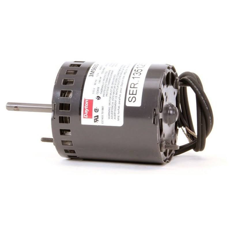 Dayton 3M563 HVAC Motor, 1/40 HP, 1550 RPM, 115V, 3.3