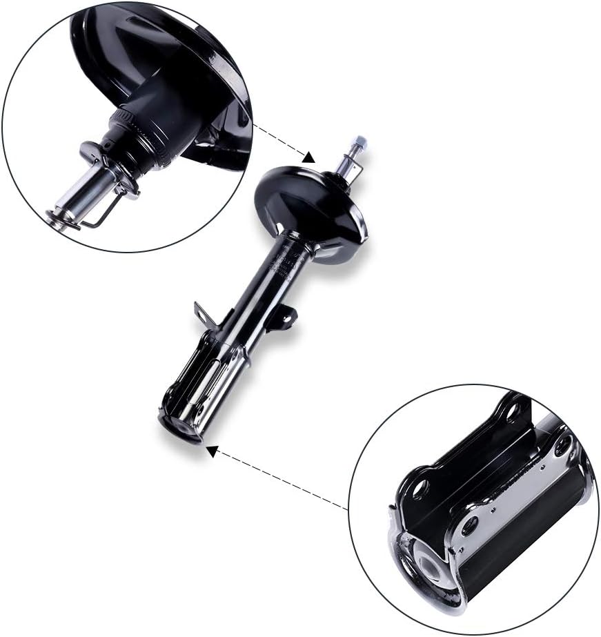 Shocks Struts,ECCPP Rear Shock Absorbers for Toyota Compatible with 1989 1990 1991 1992 for Geo Prizm,1988 1989 1990 1991 1992 for Toyota Corolla 234031 71846 234032 71847 Auto Shocks (Pack of 2 Rear)