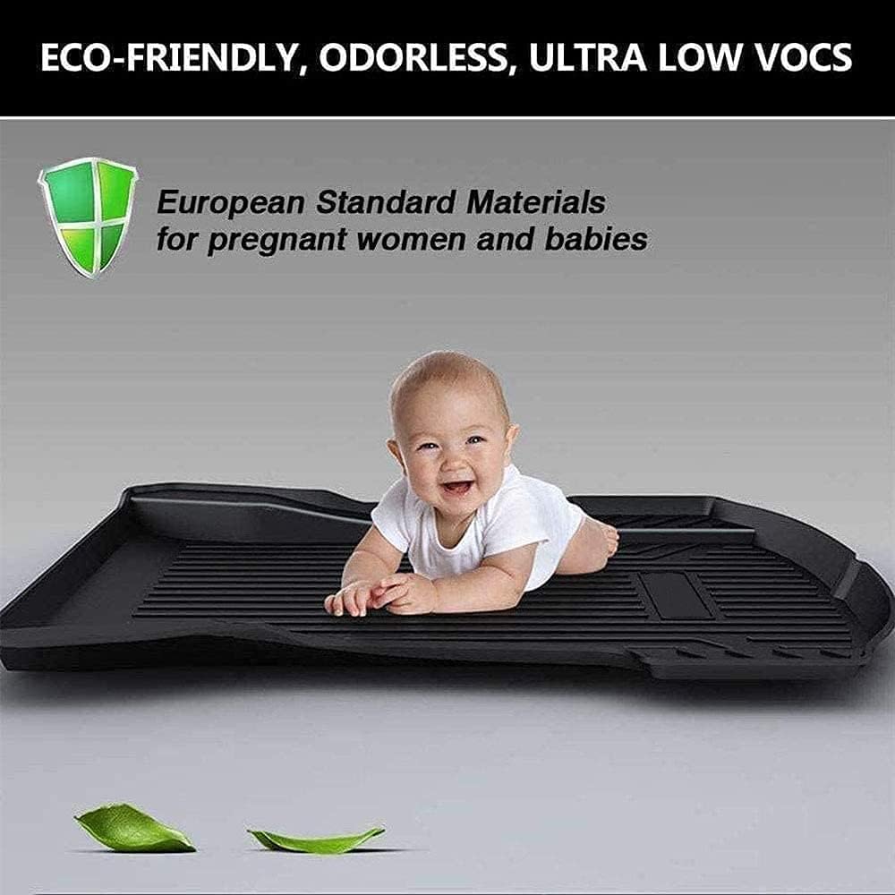 Premium FlexTough All-Protection Cargo Mat Liner , Heavy Duty Trunk Liner for Jeep Wrangler Rubicon 4 Doors 2011-2015, &ndash;w/Traction Grips & Fresh Design (for Jeep Wrangler Rubicon 4 Doors 2011-2015)