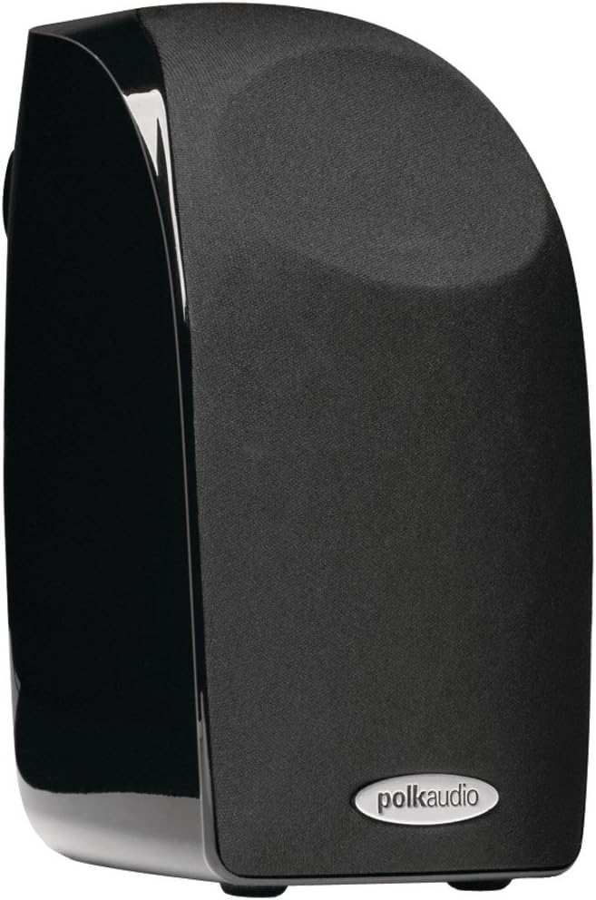 Polk Audio Blackstone TL1 Satellite Speaker (Single, Black) | PowerPort Technology | Hi-Gloss Blackstone Finish | Compact Size, Crisp Sound | Pair with TL Series for Complete Home Entertainment Pack of 2
