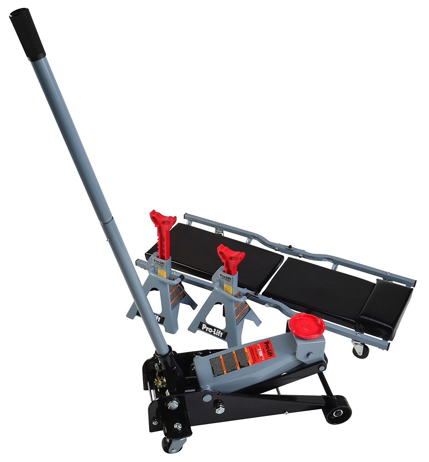 Pro Lift G-4630JSC 3 Ton Heavy Duty Floor Jack / Jack Stands and Creeper Combo