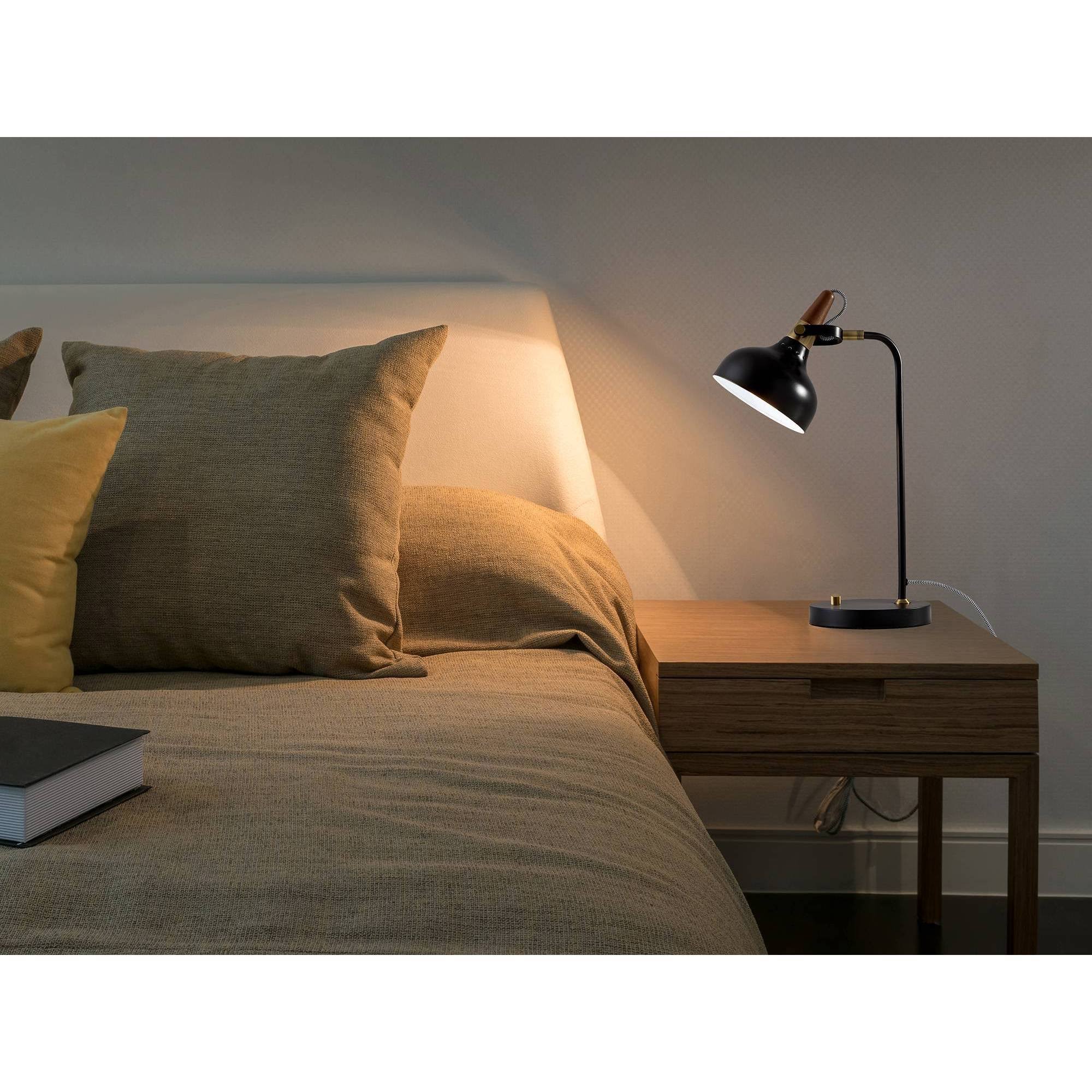 Adesso Brunswick Desk Lamp - Black Walnut