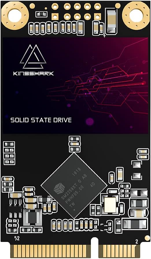 Kingshark Msata SSD 512GB Sata3 SataⅢ Internal Solid State Drive Mini Sata SSD Disk Including 16GB 32GB 60GB 64GB 120GB 128GB 240GB 480GB 500GB (512GB, MSATA) Pack of 2