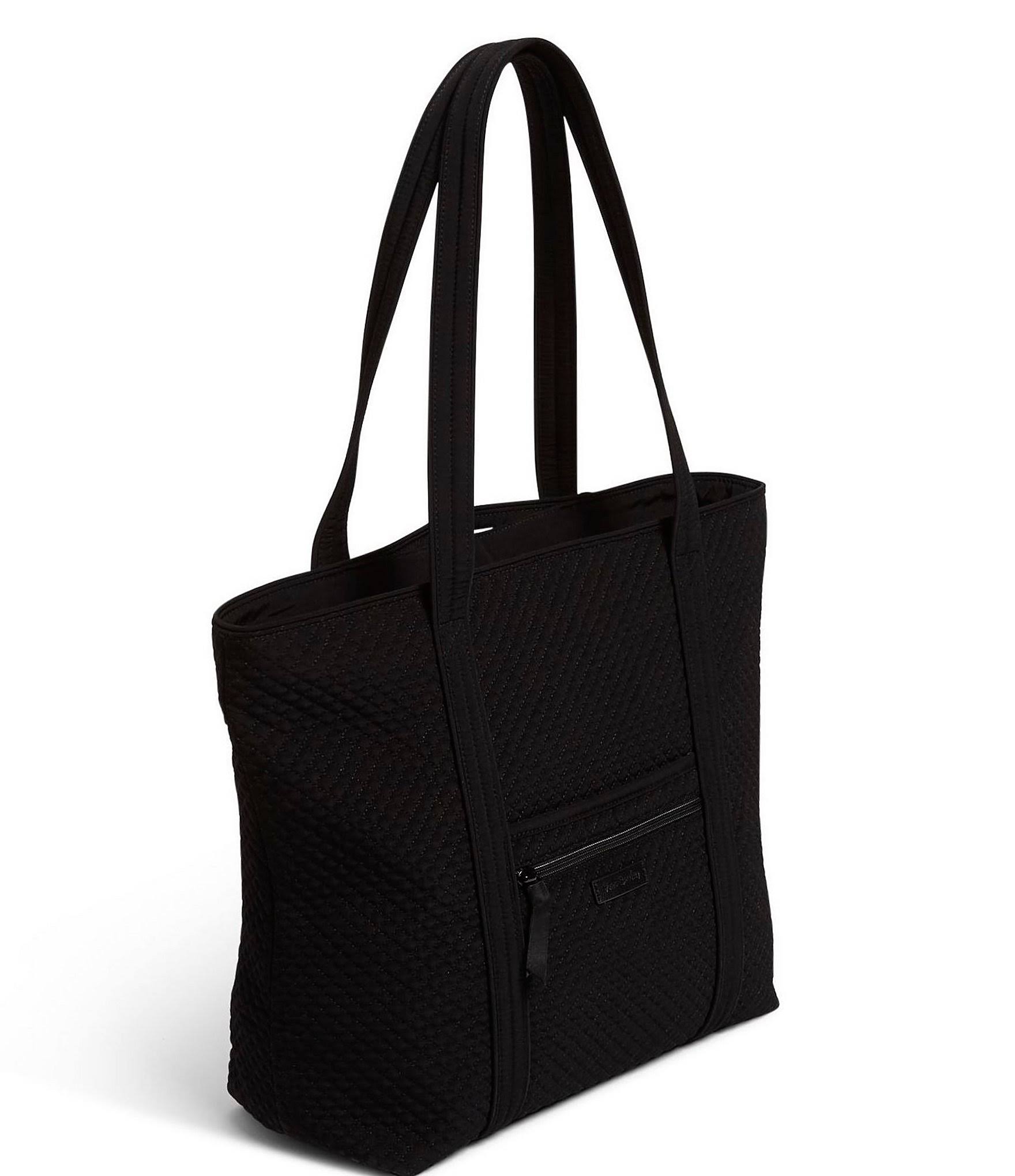 Vera Bradley : Vera Tote Bag in Microfiber Classic Black
