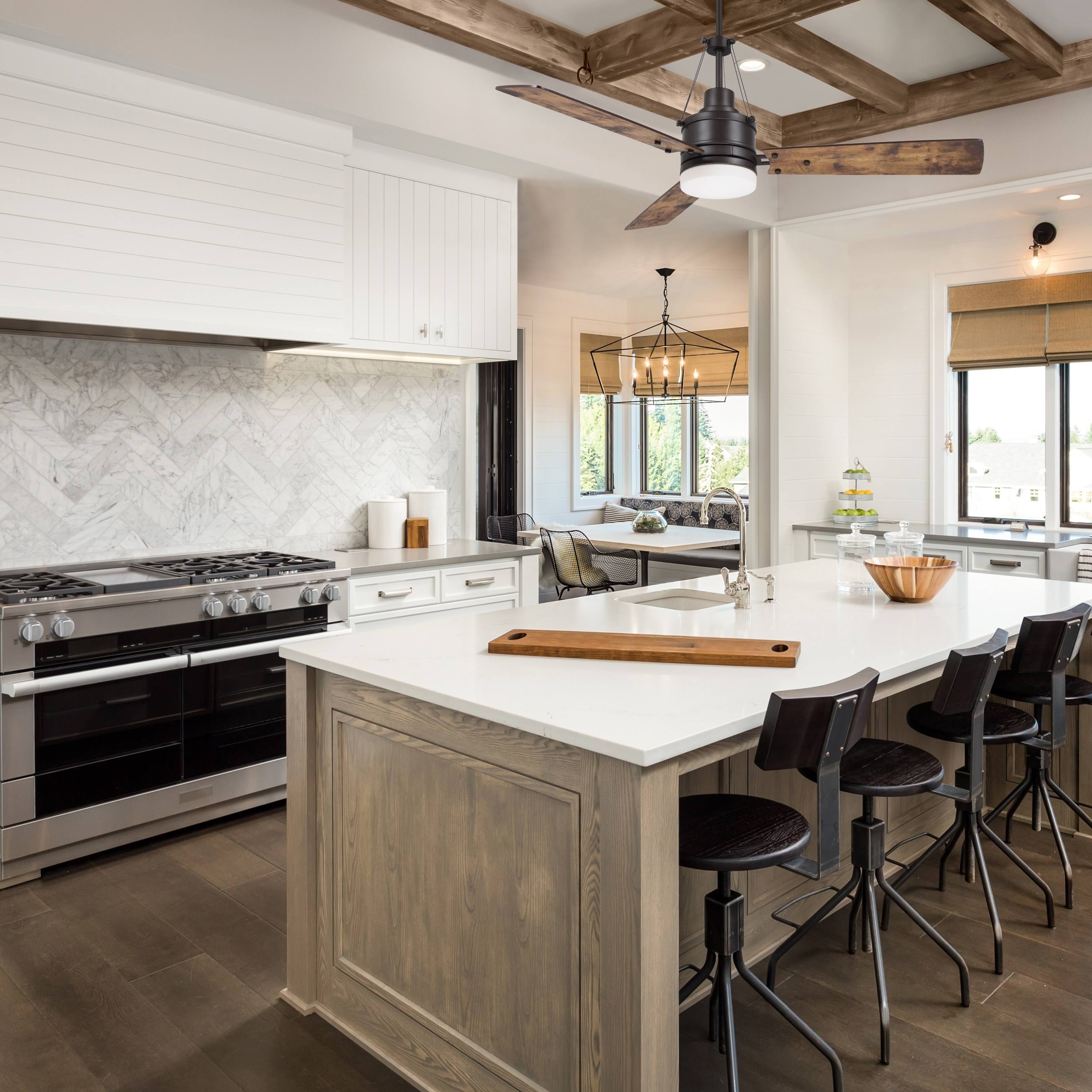 Emerson 54 inch Highpointe LED Ceiling Fan - Barbeque Black CF205LBQ