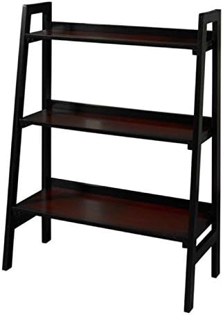 Bowery Hill 3 Shelf Bookcase in Black Cherry