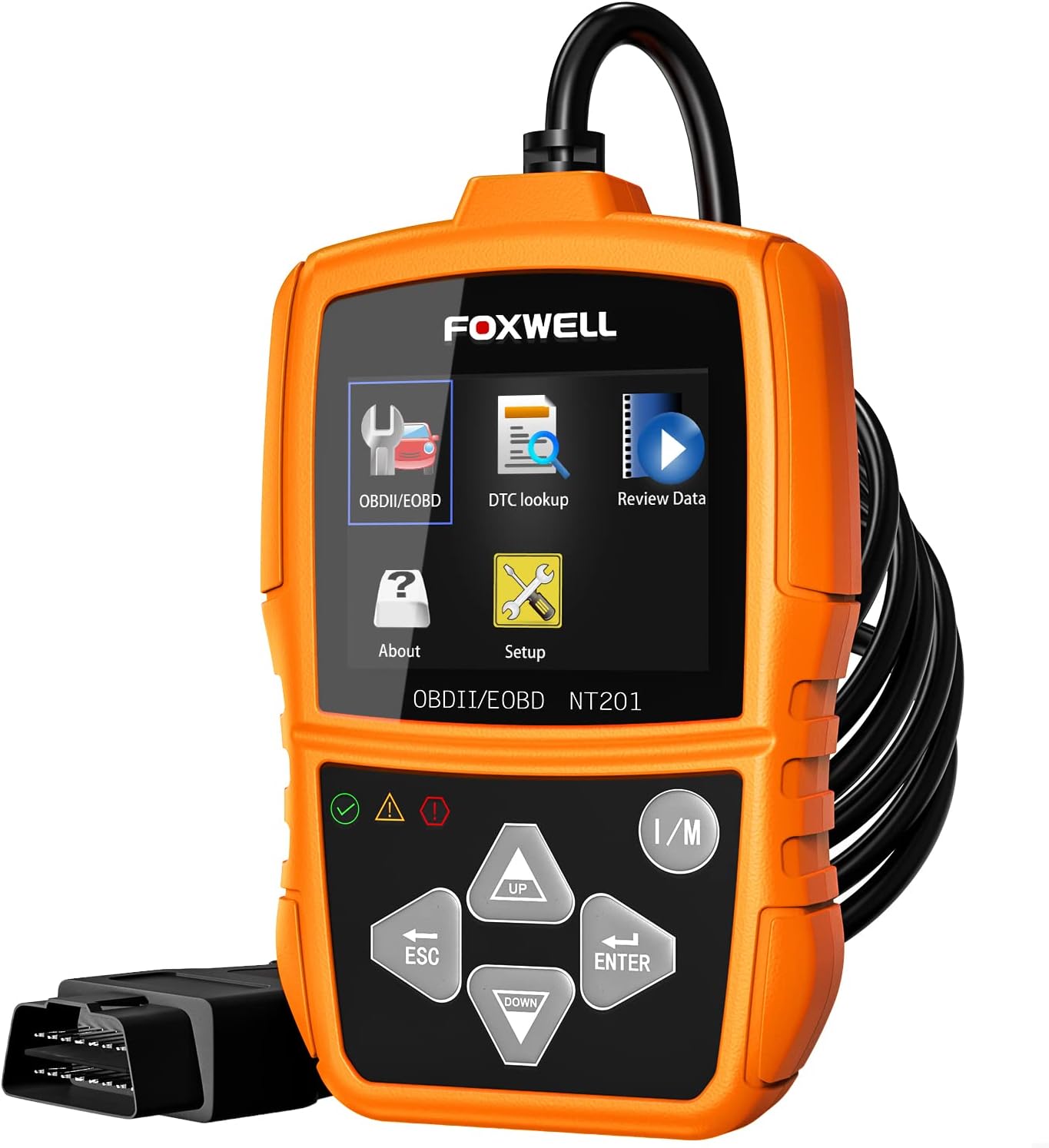 FOXWELL NT201 OBD2 Scanner Check Engine Light Car Code Reader OBD II Diagnostic Scan Tool Pack of 2
