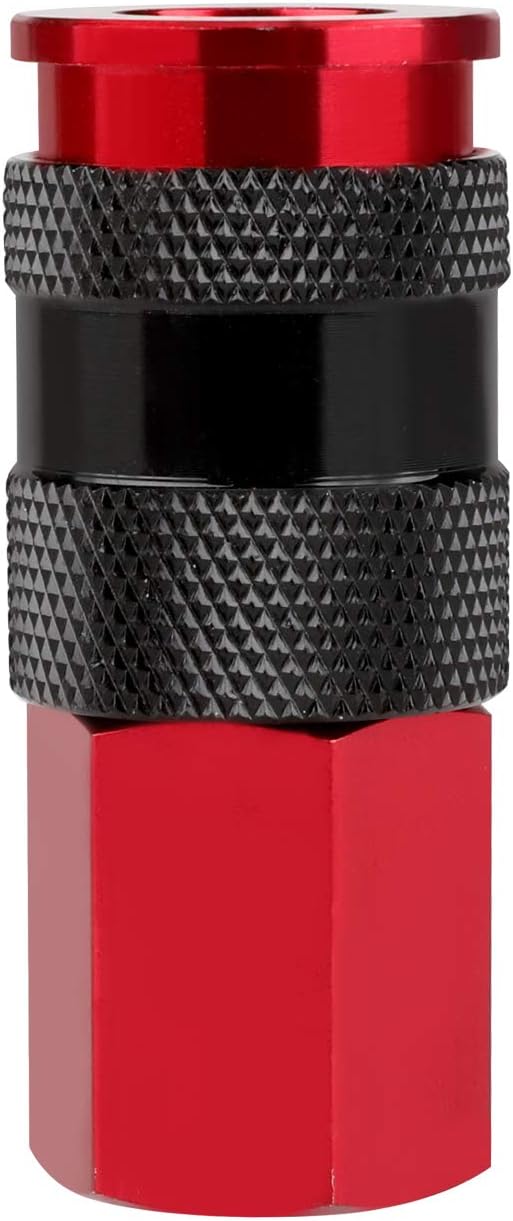 WYNNsky 1/4''NPT Air Coupler and Plug Kit, AMT Unviersal Air Coupler with 4 Pieces I/M Type Air Plugs, 5 Pieces Air Compressor Accessories Fittings Set