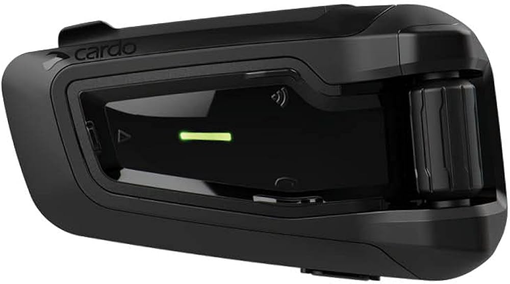 Cardo PTB00040 - PACKTALK Special Edition Motorcycle Bluetooth Communication System Headset - Black, Single Pack