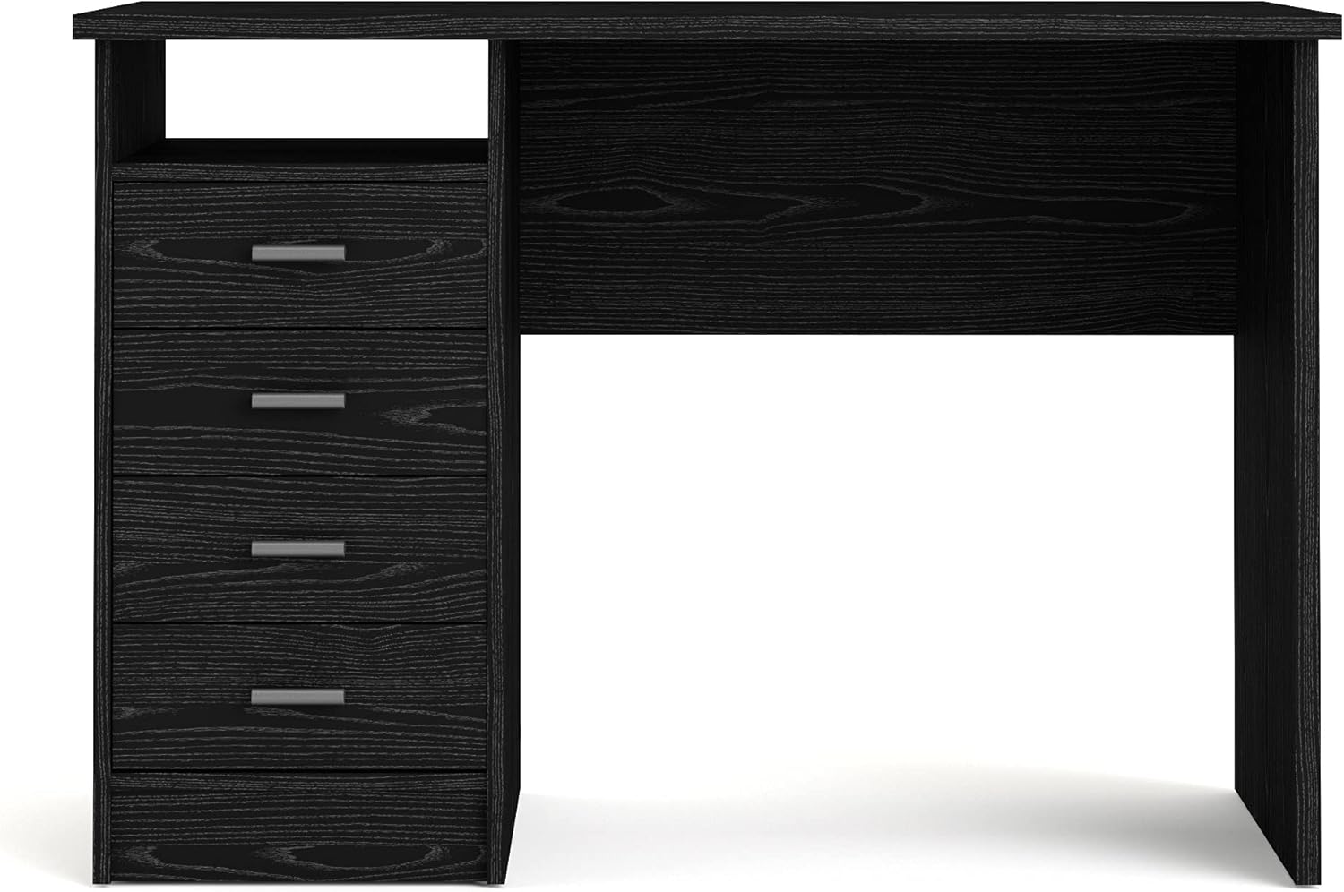 Tvilum Desk with 4 Drawers, Black Woodgrain